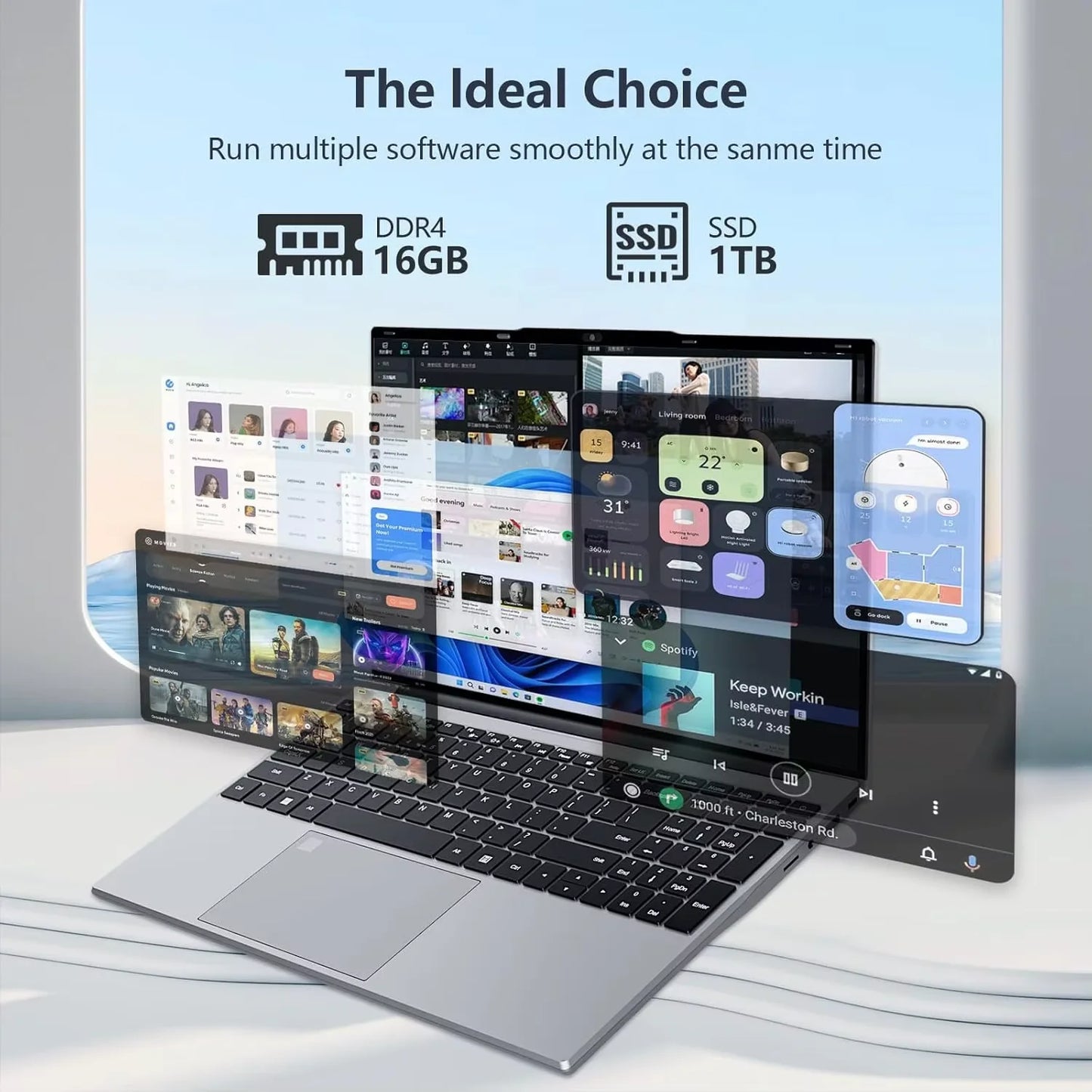 2026 Windows 11 Laptops 15.6 inch Laptop Fingerprint UnIock Intel Core i9-10980HK 16GB RAM 1TB 2TB SSD Backlight Gaming Notebook